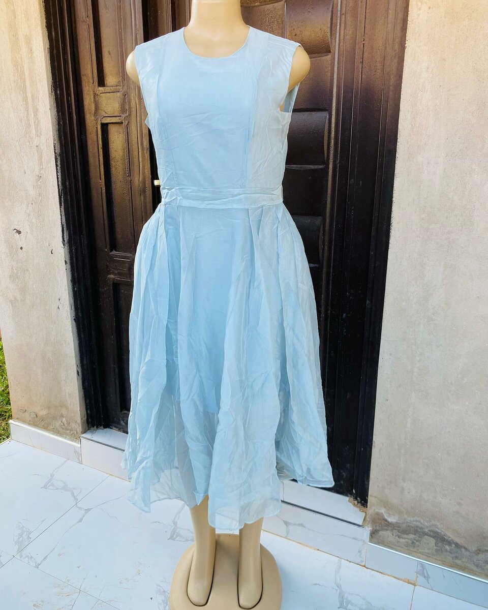 Beautiful and stylish women's dress blue