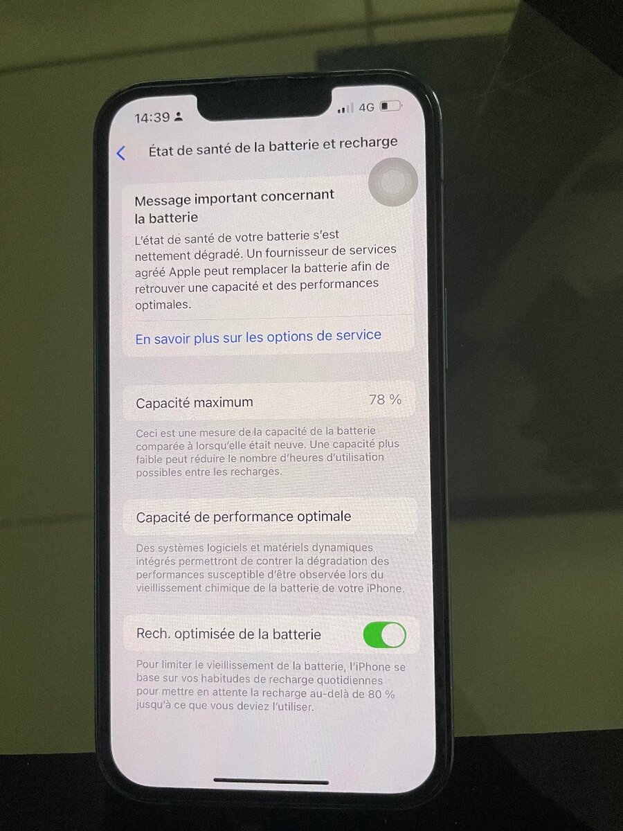 iPhone 13 pro (Face ID actif)