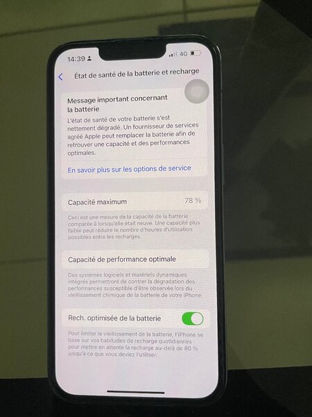 iPhone 13 pro (Face ID actif)