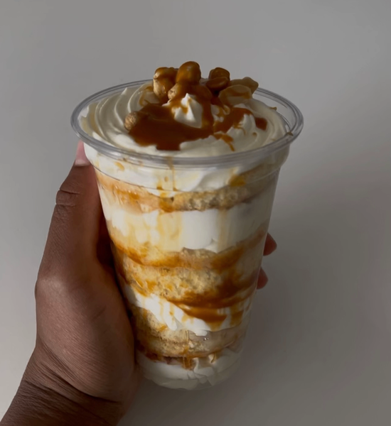 Dessert en coupe délicieuse