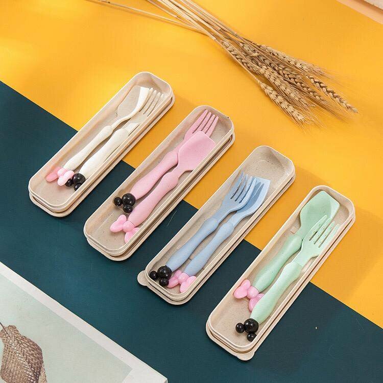 Mickey mouse spoon and fork set