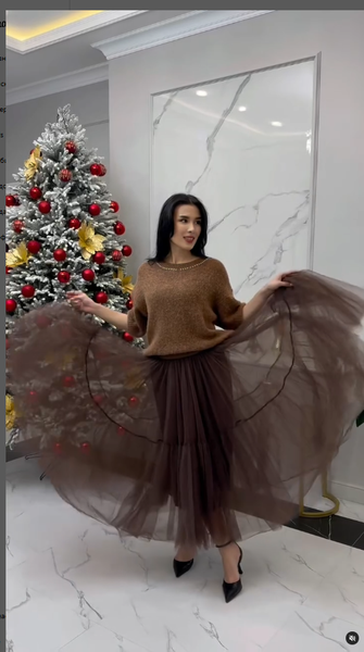 Юбка коричневая