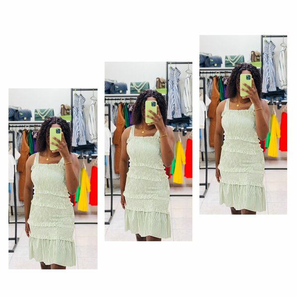 Women's summer dress with straps