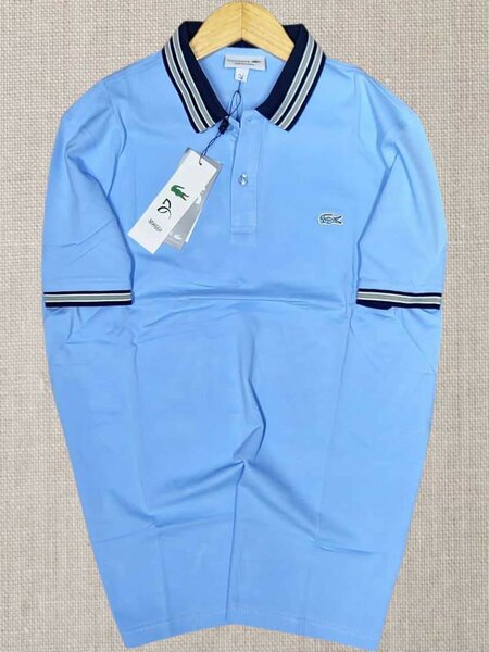 Polo bleu homme style classique