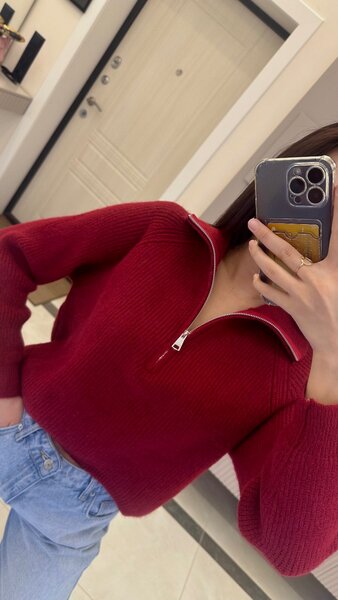 Тренд этого сезона кофты полузамки