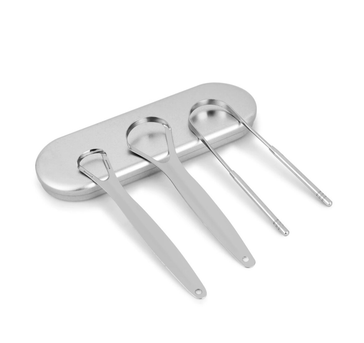 Gratte-langue en acier inoxydable