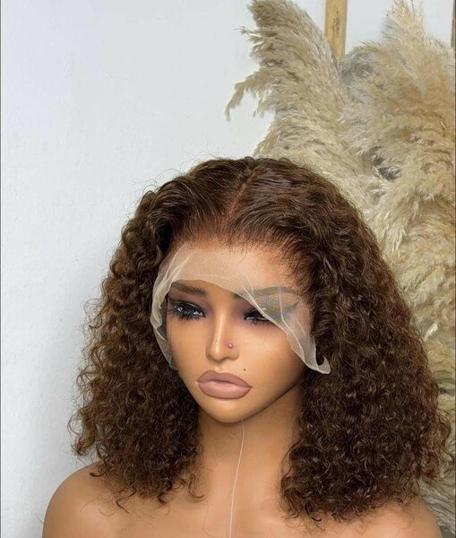 Perruque lisse et bouclé