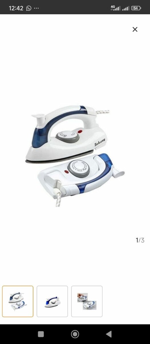 Fer à repasser Pliable