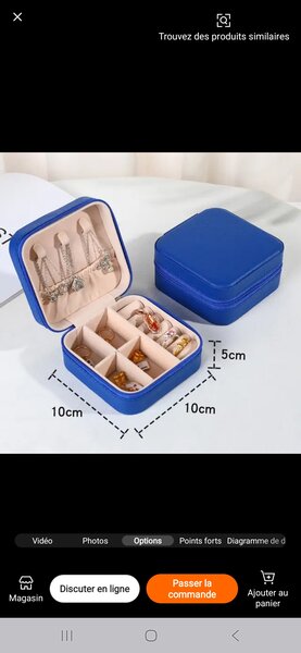 Boîte à Bijoux Voyage Compacte