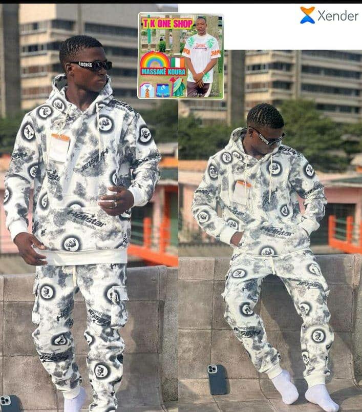 Ensemble sweat à capuche imprimé