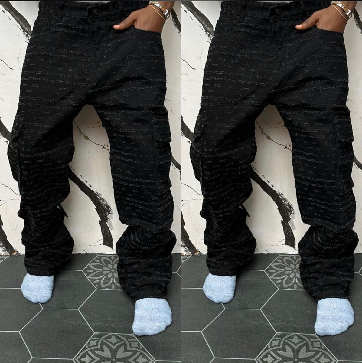 Jeans noirs décontractés