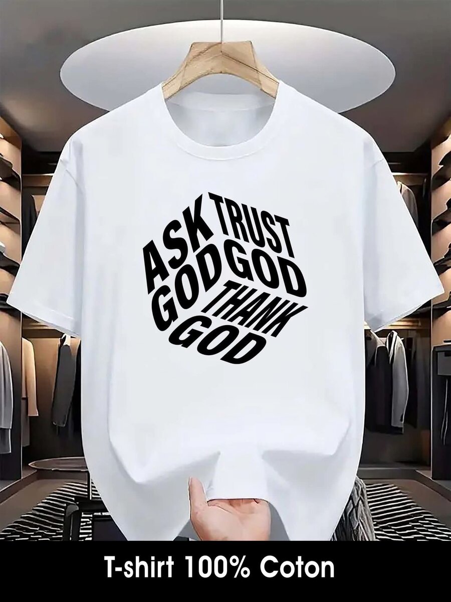 T-shirt en coton imprimé