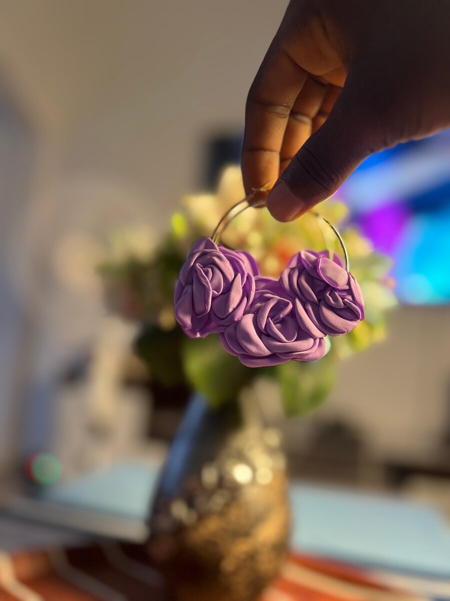 Boucles d'oreilles fleurs élégantes