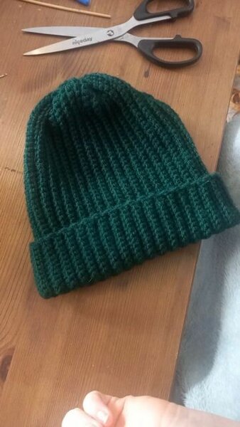 Bonnet en crochet fait main
