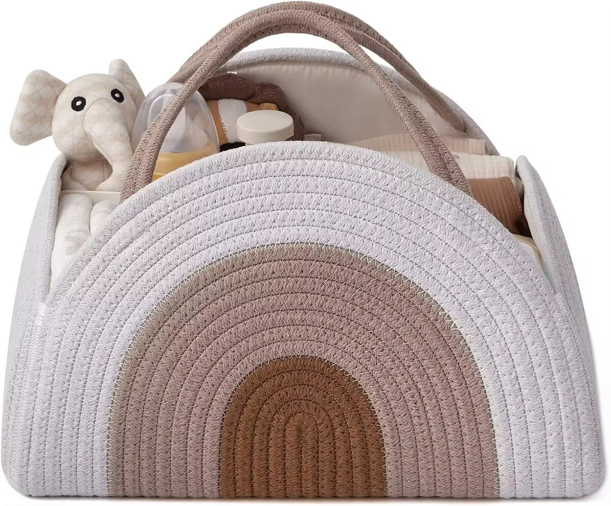 Panier de rangement bébé arc-en-ciel