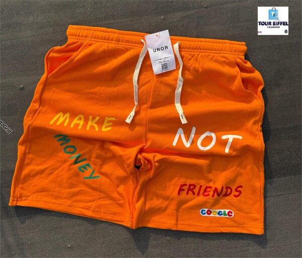 Shorts orange unisex tendance