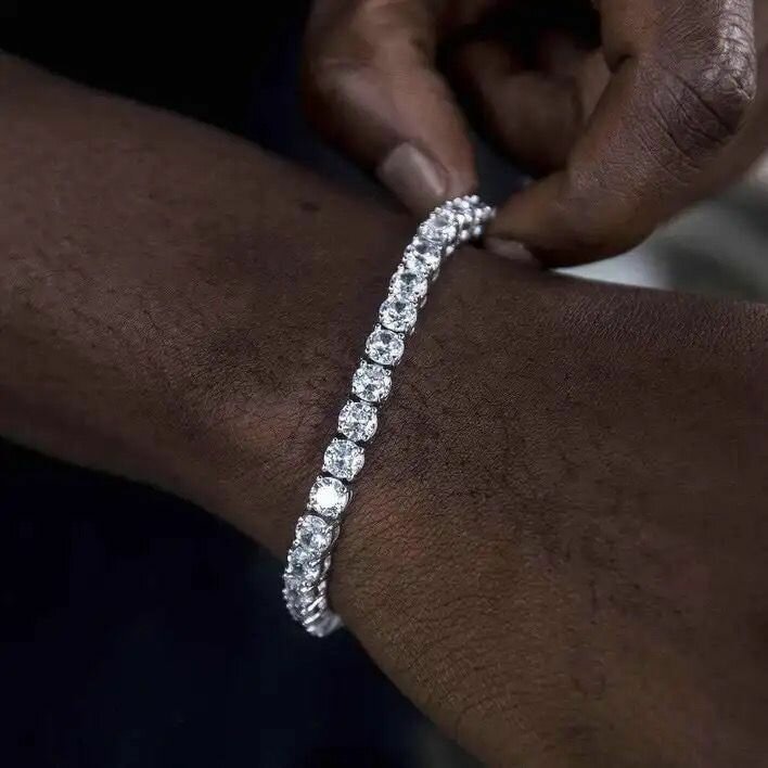 Diamond Tennis Bracelet in White Gold- 4mm