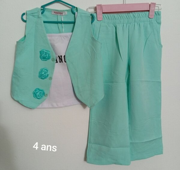 Ensemble fille turquoise
