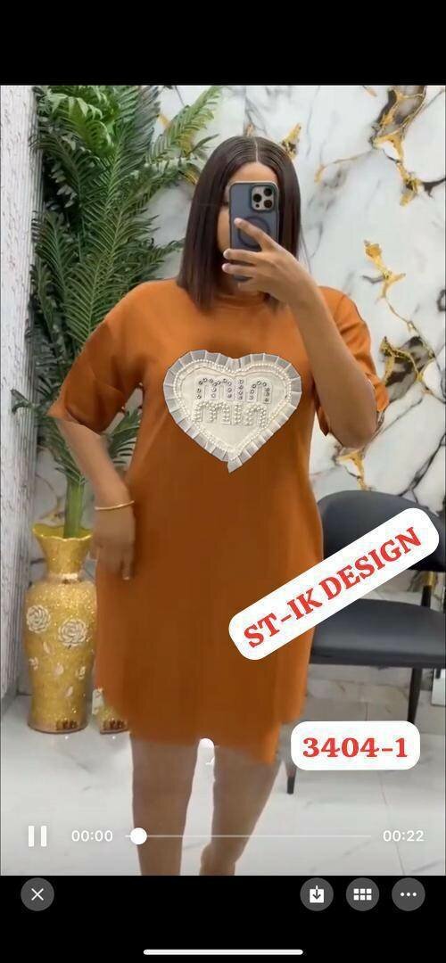 Robe T-shirt décontractée femme