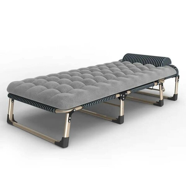 Lit simple pliant avec matelas souple, multifonctionnel, por
