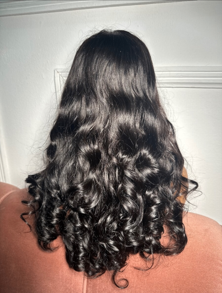Perruque ondulée naturelle