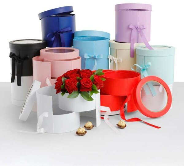 Boîtes Cadeaux Cylindriques Élégantes