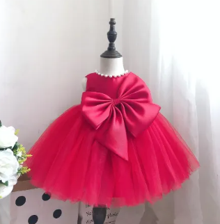 Lace, Baby Princess Dress, Birthday , Party Dress Newborn Girl ( Fabric Net And Silk) ( Size 03 Month To 16 Yrs)