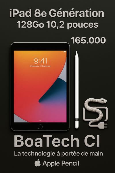 iPad 8e Génération 128Go 10,2”