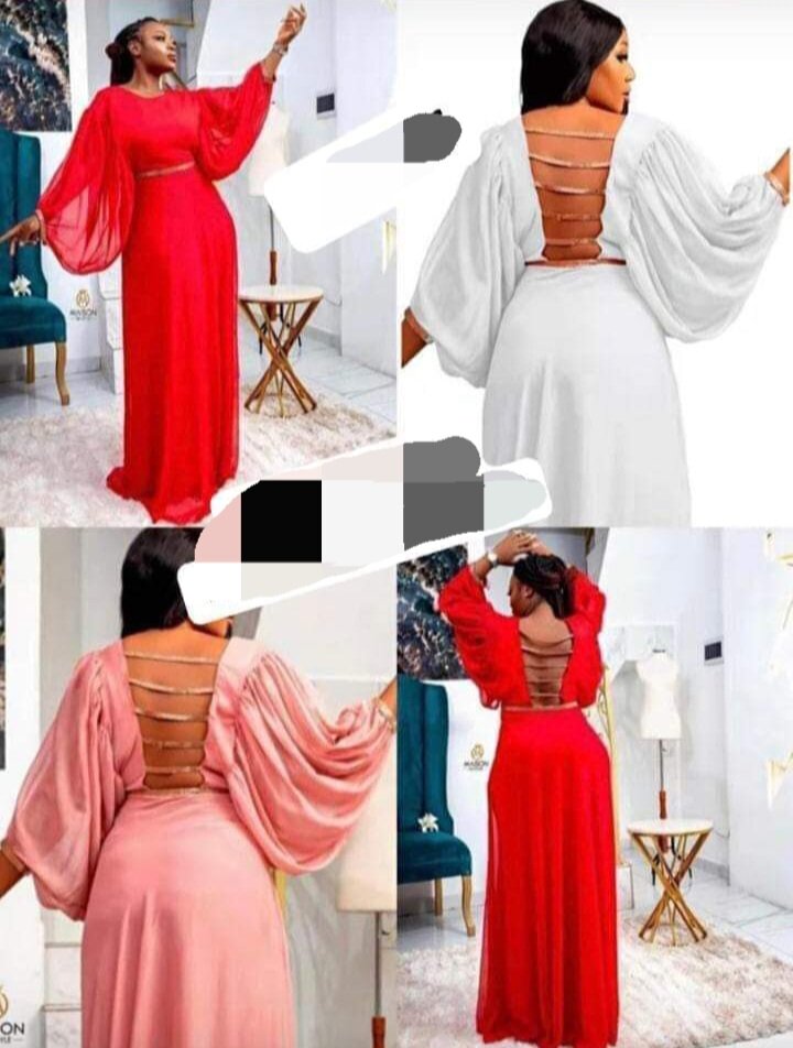 Robe de soirée longue manche longue