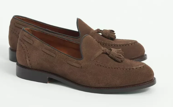 Brooks Brothers Suede Tassel Loafers
