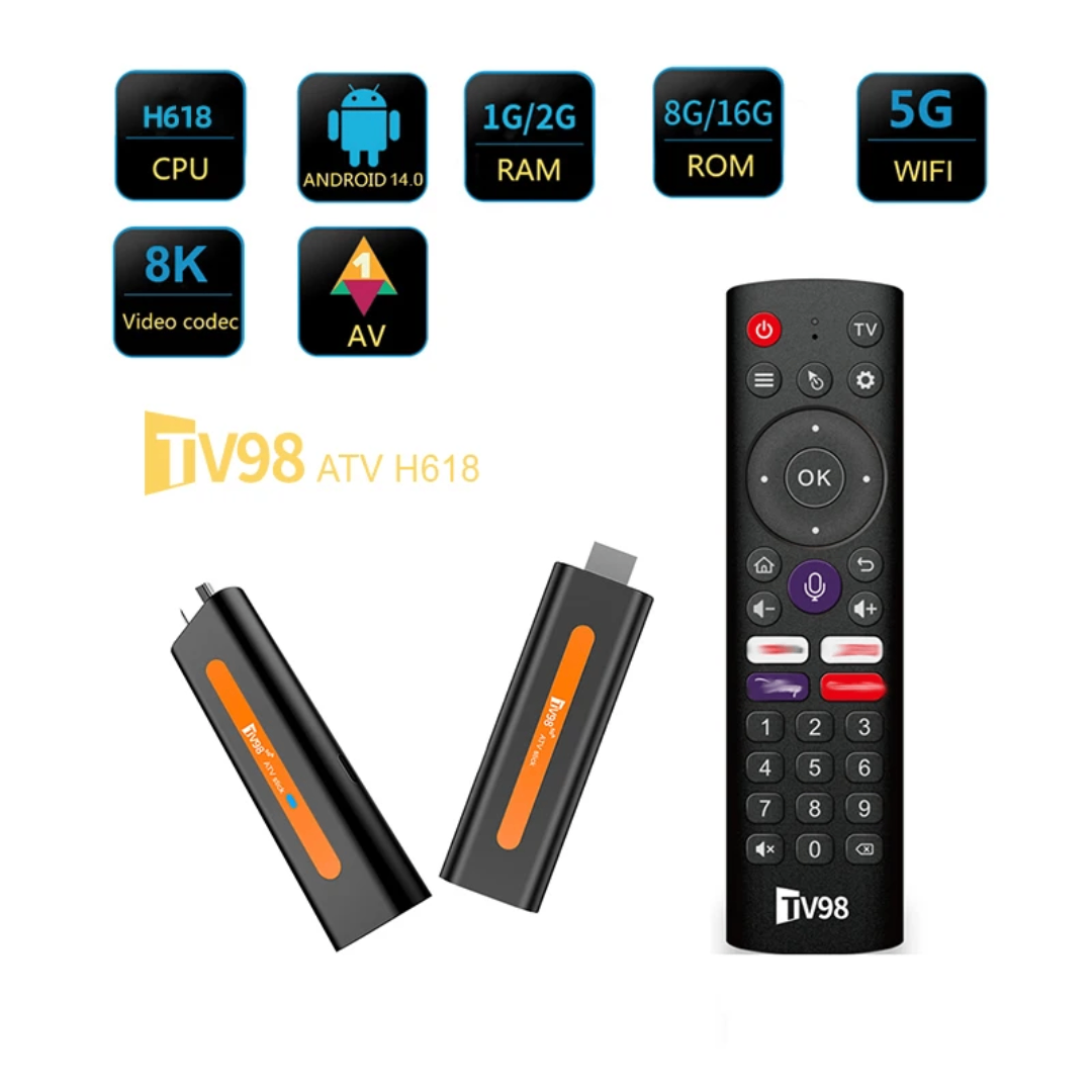 Clé TV Android TV98 8K H618