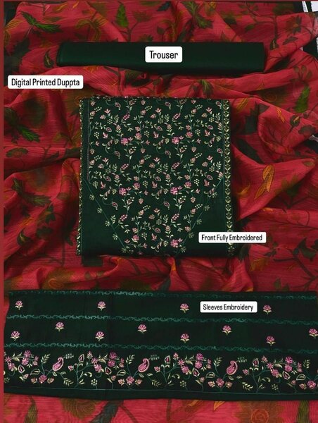 Printed lawn suit