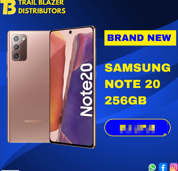 Samsung Note 20 256GB Storage