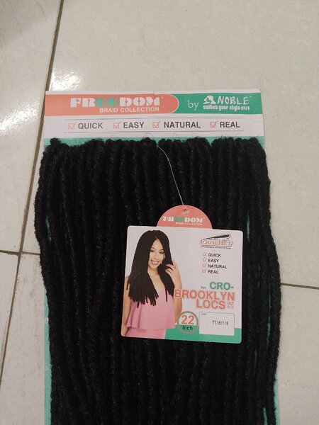 Noble Extensions Tresses Noir-Rouge 22"