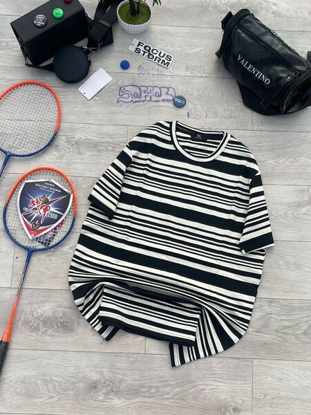 T-shirt rayé décontracté