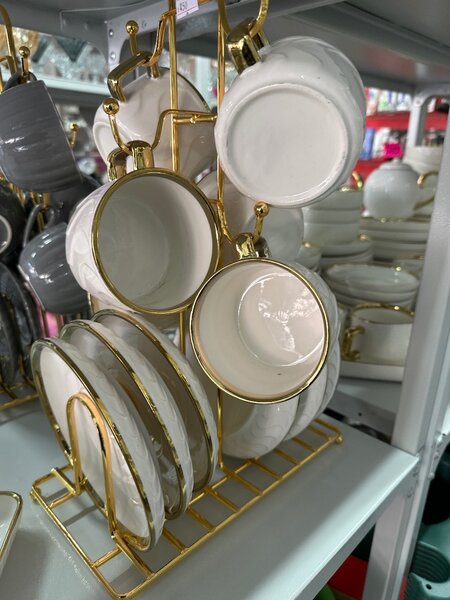 Кружки с тарелочками