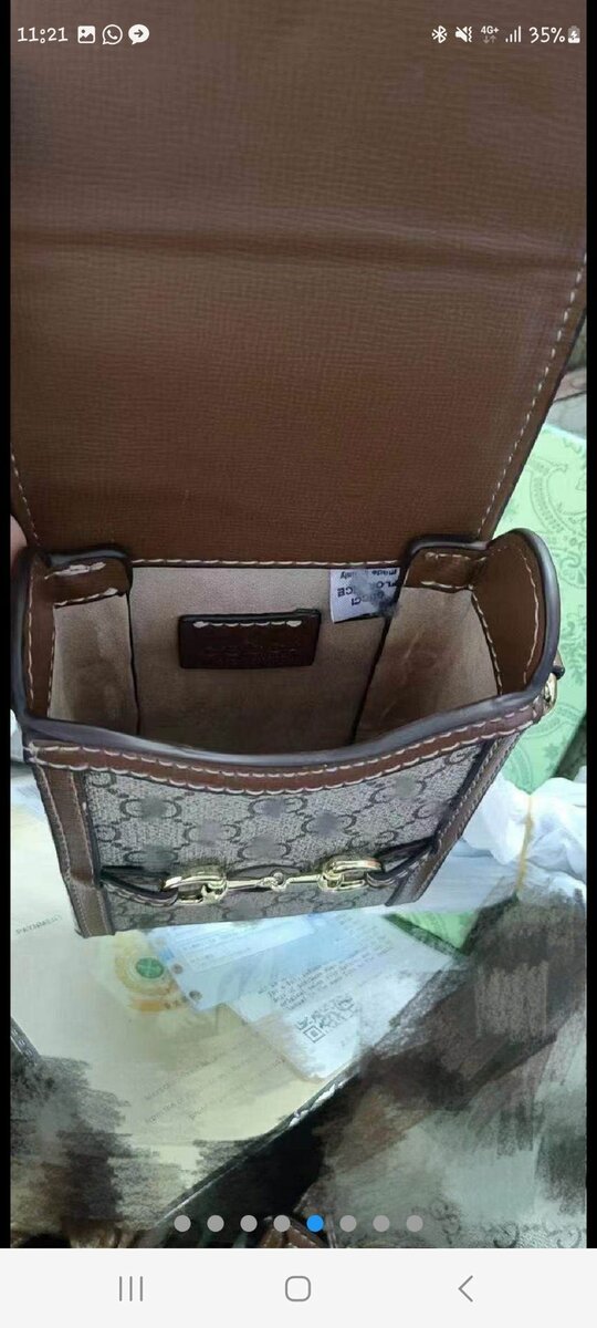 Gucci mini leather boxed