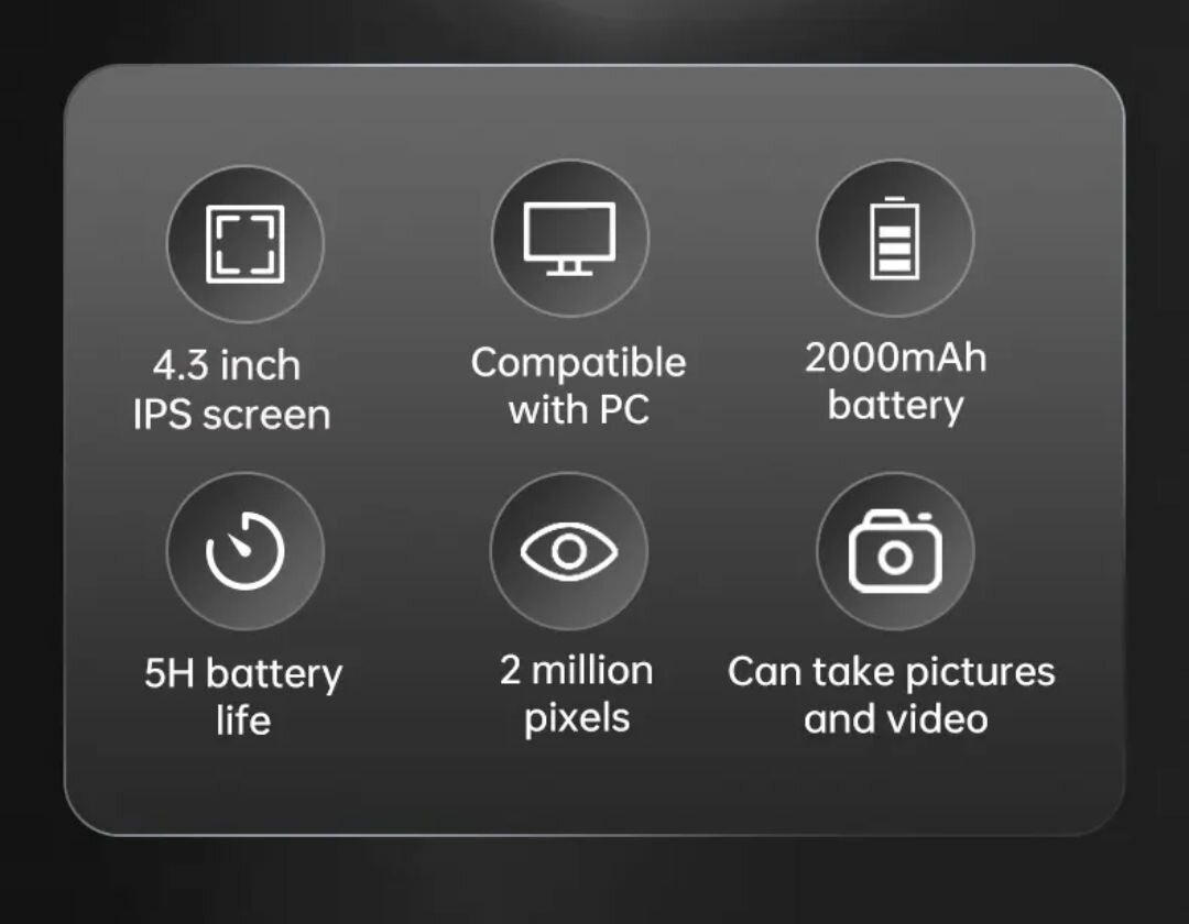 Microscope numérique 4.3" HD