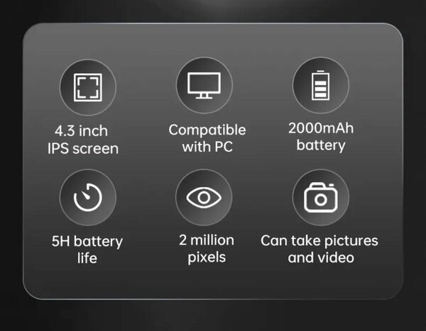 Microscope numérique 4.3" HD