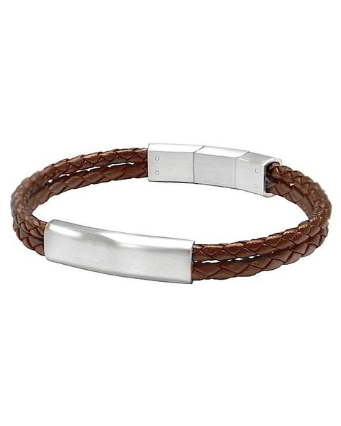 Bracelet en cuir tressé
