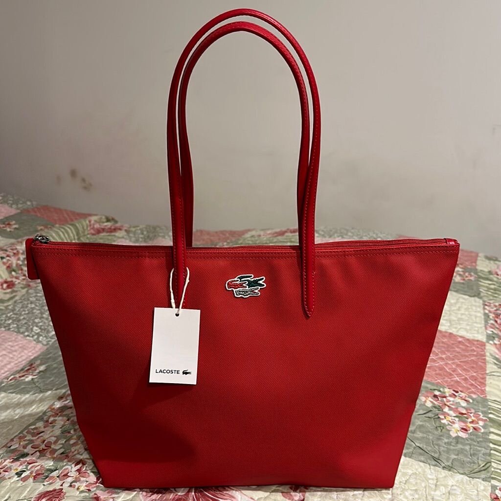 Sac fourre-tout rouge Lacoste