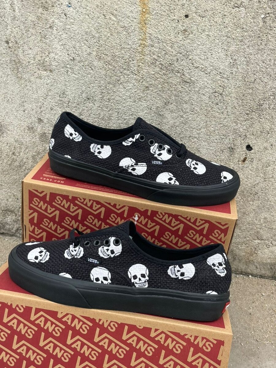 Baskets Vans Skull Noires