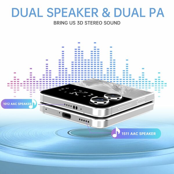 Smartphone Pliable Dual Speakers