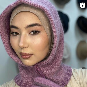 Капор из ангоры и шерсти. Россия