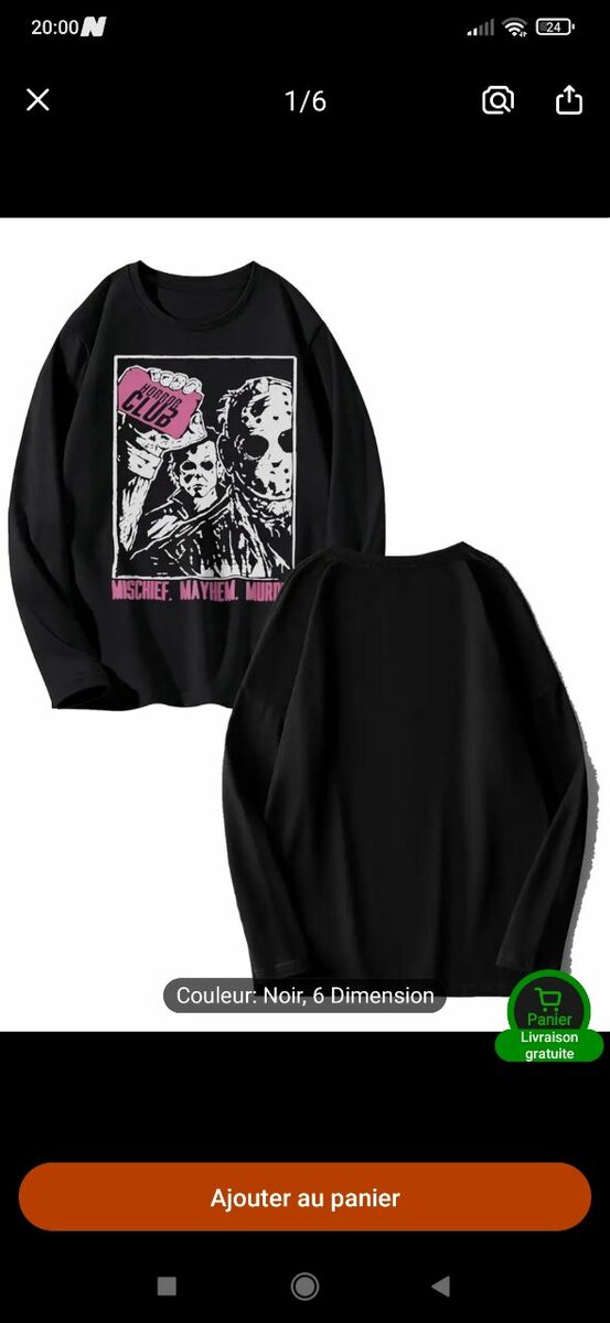 Sweatshirt Club Noir