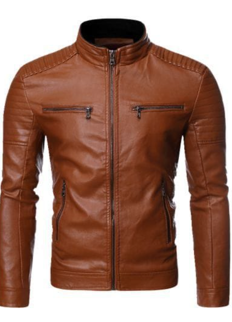 Leather jacket Light brown