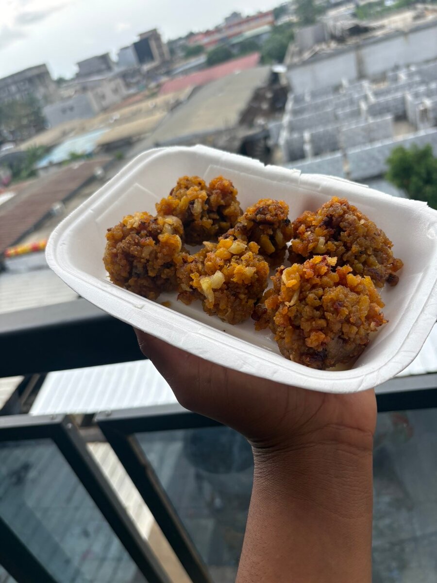 Boules de chips de banane