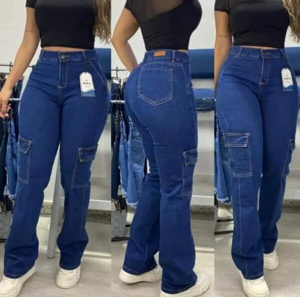 Jeans évasés taille haute