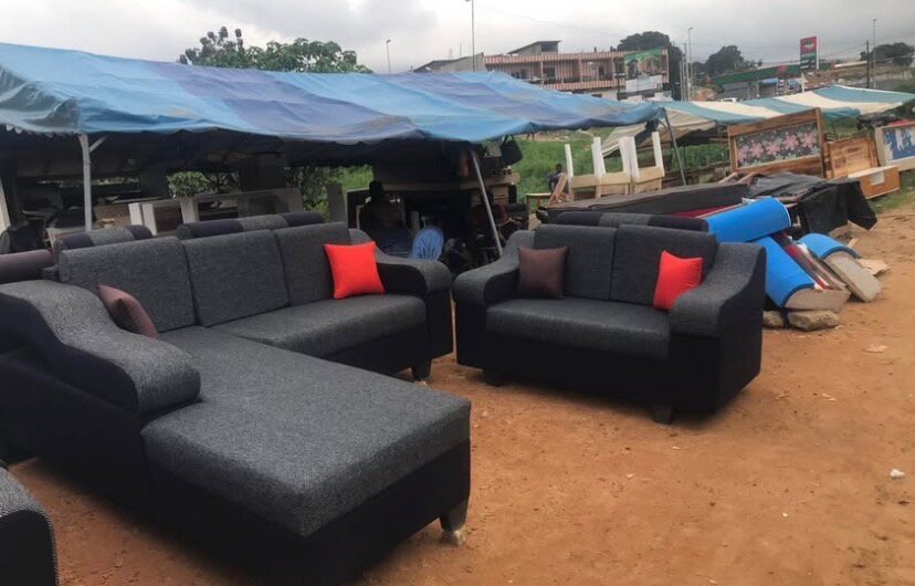 Ensemble canapé d'angle moderne