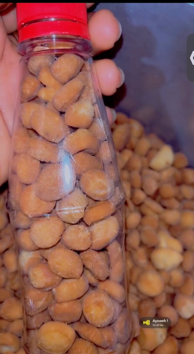 Graines grillées en bouteille